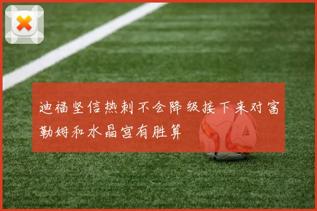 迪福坚信热刺不会降级接下来对富勒姆和水晶宫有胜算